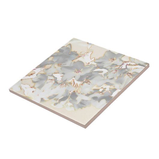 Pastellblumendruck Fliese (Seite)