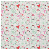 PastellBlumeneulen-Hintergrundmuster Stoff (Muster)