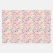 Pastellblumenmuster Geschenkpapier Set (Vorderseite 3)