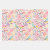 Pastellblumenmuster Geschenkpapier Set (Vorderseite 2)