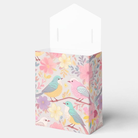 Pastellblumenmuster Geschenkschachtel (Geöffnet)