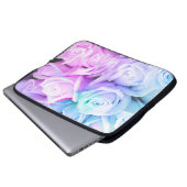 Pastellblumenwasser beständiges 15" Laptop-Hülse Laptopschutzhülle (Vorne Knopf)
