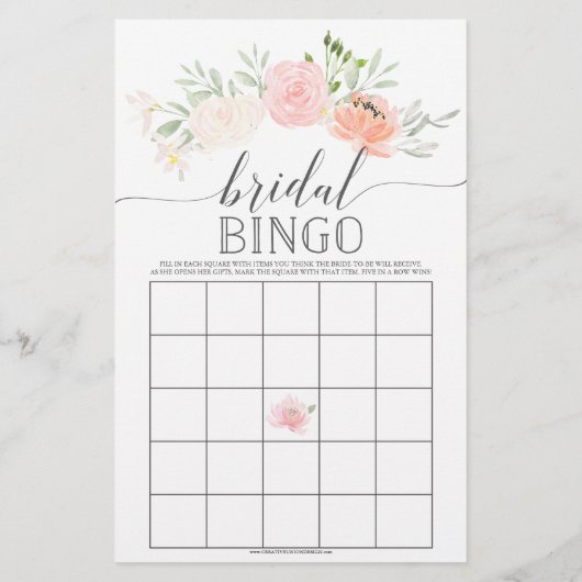 Pastellblush Doppelseitiges Brautparty (Rückseite)