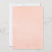 Pastellblush Geometrische Taufe Einladung (Rückseite)