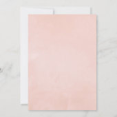 Pastellblush Pink Floral Engagement Party Einladung (Rückseite)