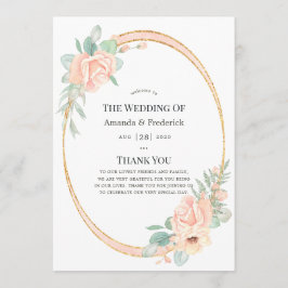 Pastellblüte geometrische Hochzeit Programm