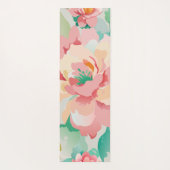 Pastellblütenmonogramm Yogamatte (Rückseite)