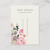Pastellblütenpink, Blütenpink, Hair Clip Display Visitenkarte (Vorderseite)
