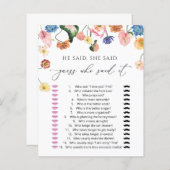 Pastellblütenspiel Brautparty (Vorne/Hinten)