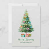 Pastellbögen Weihnachtsbaum Feiertagskarte (Vorderseite)