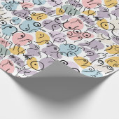 Pastellbrüste Geschenkpapier (Ecke)