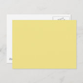 Pastellbutter, gelber Hintergrund bereit zur Anpas Postkarte (Vorne/Hinten)