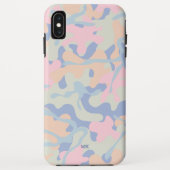 PastellCamouflage-Muster mit Monogramm Case-Mate iPhone Hülle (Rückseite)