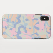 PastellCamouflage-Muster mit Monogramm Case-Mate iPhone Hülle (Rückseite (Horizontal))