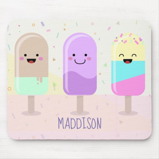 PastellChibi Eis-Lutschbonbon-niedliches Mousepad (Vorne)