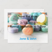 Pastellcreme Ankündigungspostkarte (Vorne/Hinten)