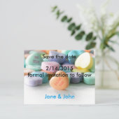 Pastellcreme Ankündigungspostkarte (Stehend Vorderseite)