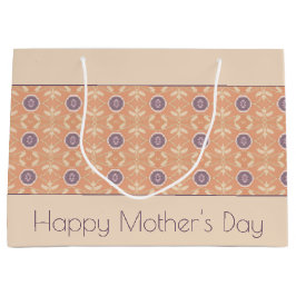 Pastelldesign mit Pfirsichpfirsichfarben Große Geschenktüte