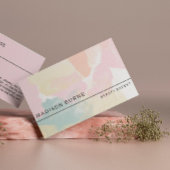 Pastelle Aquarell-Camouflage Visitenkarte