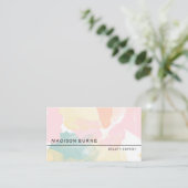 Pastelle Aquarell-Camouflage Visitenkarte (Stehend Vorderseite)