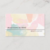 Pastelle Aquarell-Camouflage Visitenkarte (Vorderseite)