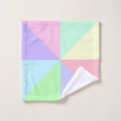 Pastelle Badetuch Set (Waschlappen)