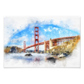 Pastelle der Golden Gate Bridge in San Francisco Fotodruck (Vorne)