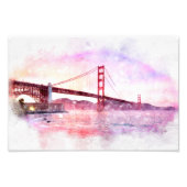 Pastelle der Golden Gate Bridge in San Francisco Fotodruck (Vorne)
