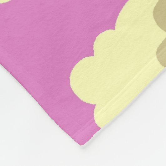 Pastelle Fleecedecke (Ecke)