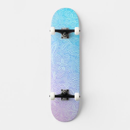Pastelle fließen floral skateboard (Vorderseite)