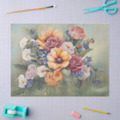 Pastelle Floral Bouquet decoupage Seidenpapier (Basteln)