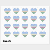 Pastelle Heart Sticker (Blatt)