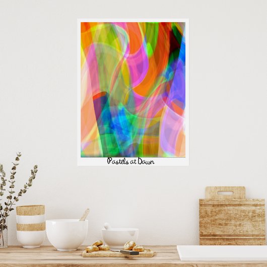 Pastelle in der Morgendämmerung Poster (Küche)