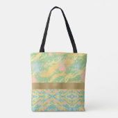 Pastelle Paint Spritzer Monogram Tasche (Rückseite)