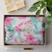 Pastelle Pinks Floral Blume Decoupage Seidenpapier (Geschenk)