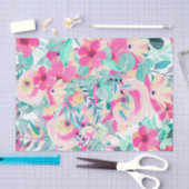 Pastelle Pinks Floral Blume Decoupage Seidenpapier (Handwerk)