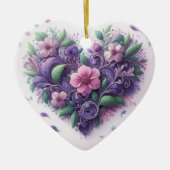 Pastelle Scrolly Heart Ornament (Vorne)