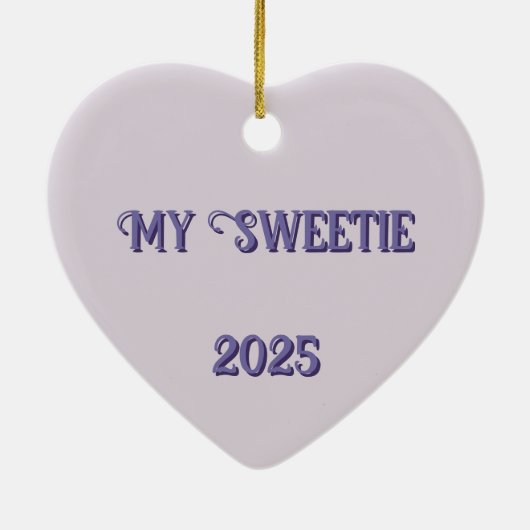 Pastelle Scrolly Heart Ornament (Hinten)