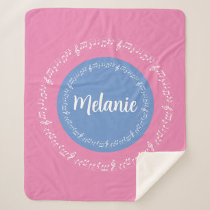 Pastelle Sherpa Blanket mit/angepasster Name Sherpadecke