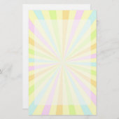 Pastelle Spinnrad Sun Burst Briefpapier (Vorne/Hinten)
