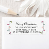 Pastelle Weihnachtsbeleuchtung Rücksendeadresse (Insitu)