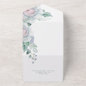 Pastelle & White Peonys Blumenweiße Abendessen All In One Einladung (Außenbereich)