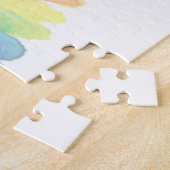 Pastelleichter Regenbogen, moderne Aquarellfarbe Puzzle (Seite)