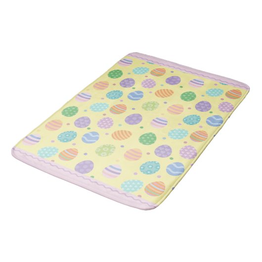Pastelleier Badematte (Schrägansicht)
