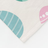 Pastelleier-Muster Fleecedecke (Ecke)