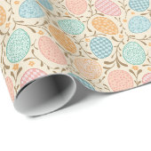 Pastelleier-Muster Geschenkpapier (Rolleneckpunkt)