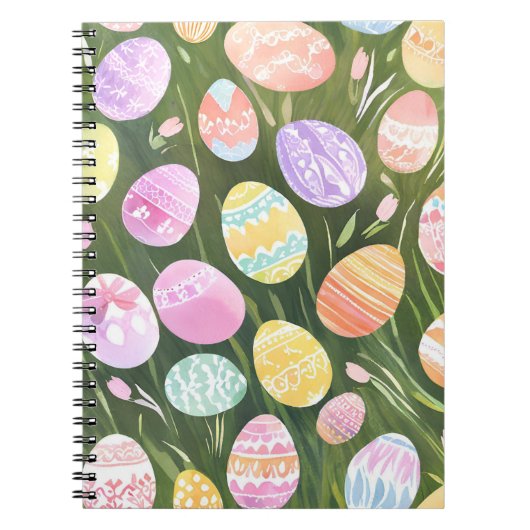 Pastelleier | Schöne Frühlingsfarbe Notizblock (Vorderseite)