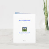 Pastelleindrücke danken Ihnen Dankeskarte (Rückseite)