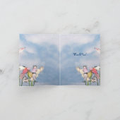 Pastelleindrücke danken Ihnen Dankeskarte (Innenseite)