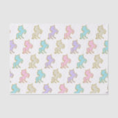 PastellEinhorn-Seidenpapier Seidenpapier (Vorderseite)